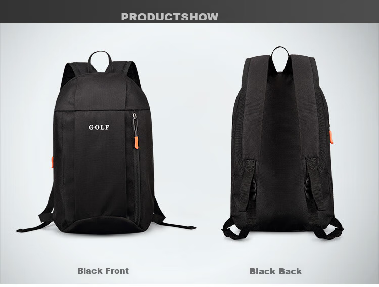 GOLF Backpack for Men And Women, Lightweight Casual Sports Outdoor Backpack, Mini Travel Hiking Bag, Student And Children's Small Schoolbag 12