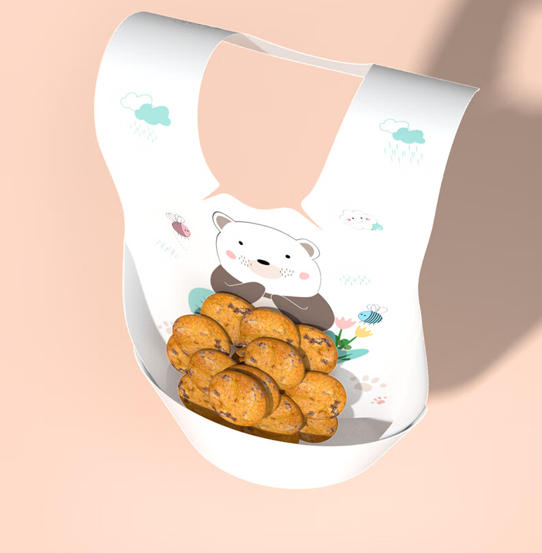 Maigemeng Disposable Drool Bibs, 30 Pieces, Baby Bibs, Anti-Drooling And Spitting Neck Gaiters, Rotatable Adjustment, No-Wash 7