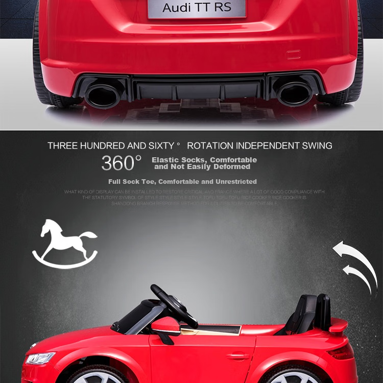 BeRica Electric Ride-On Car for Children, Audi Authorized Remote Control Toy Car for Boys And Girls, Rideable Vehicle, Baby Gift 8