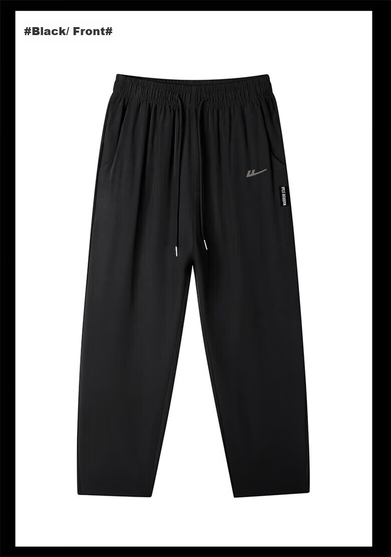 Huili Men's Sports Casual Pants, Summer Ice Silk Quick-Dry Trousers, Loose Straight-Leg Pants for Men, Athletic Pants 31
