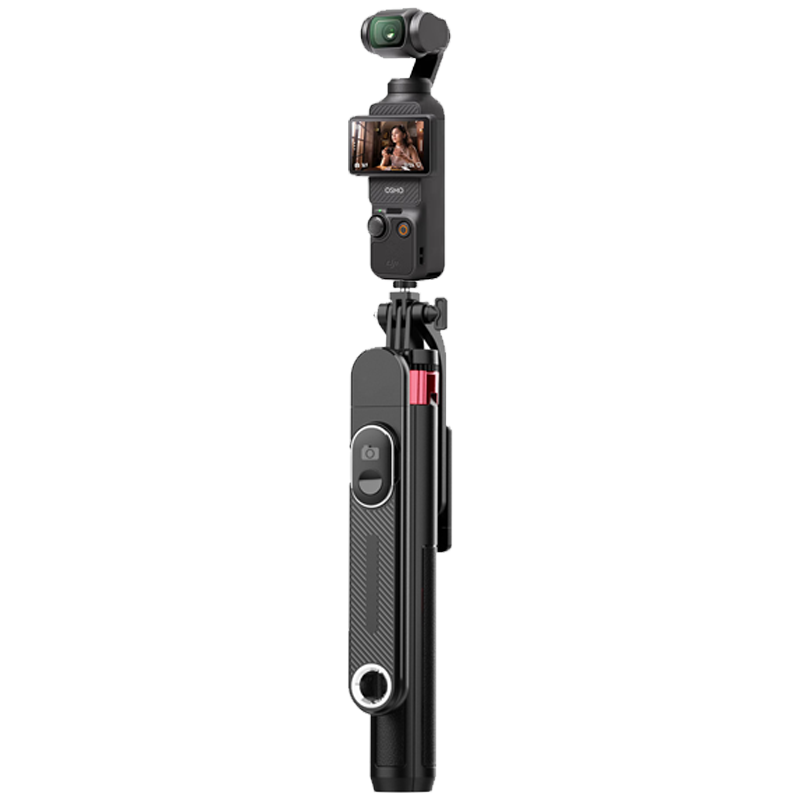 Qiye Extension Pole Selfie Stick Live Streaming Pole for DJI Pocket 3 And Pocket 4 Camera Accessories Tripod Stand Fill Light Phone Clamp 1.6 Meters