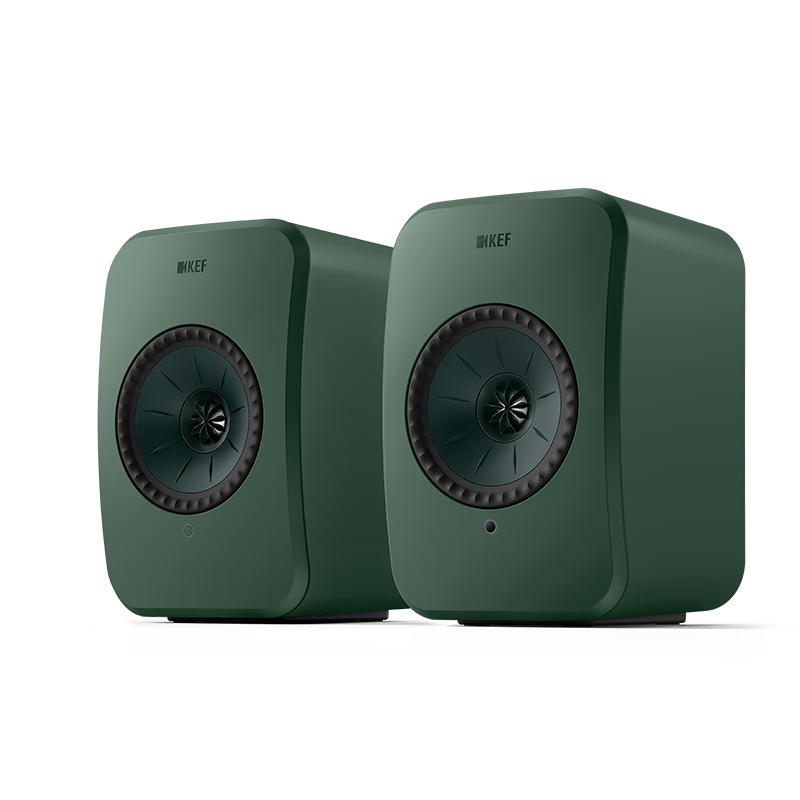 KEF LSX II LT Luxury Edition Wireless HiFi Desktop Speakers 2.0 Stereo Bluetooth TV Home Audio Gray Green