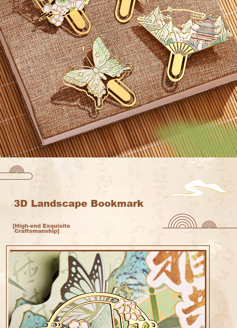 Kabaxiong [Kindergarten Graduation Gift] All-Metal Bookmark Gift Box, Auspicious Creative School-Entering Gift, Exquisite Pendant Birthday Gift, Party Favor 3