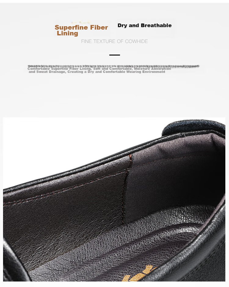 CARTELO Leather Shoes for Men, Slip-On Genuine Leather, 2026 New Style, Casual Business Dad Shoes, Soft Sole Formal Wear, Middle-Aged Breathable Soft Leather 9