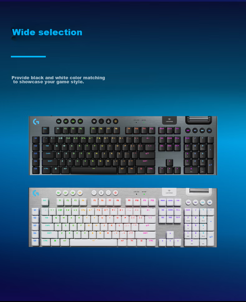 G G915 X LIGHTSPEED TKL Low Profile Gaming Keyboard (White-T), Brown Switch (Slight Paragraph Feel, Universal Switch) 10