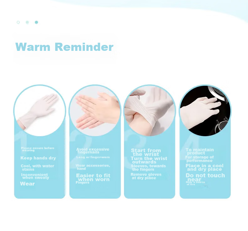 MIAOJIE Odorless Thin Gloves, Nitrile Rubber, 10 Pieces Per Pack, One Size Fits All, Hypoallergenic, Flexible And Delicate for Household Chores 9