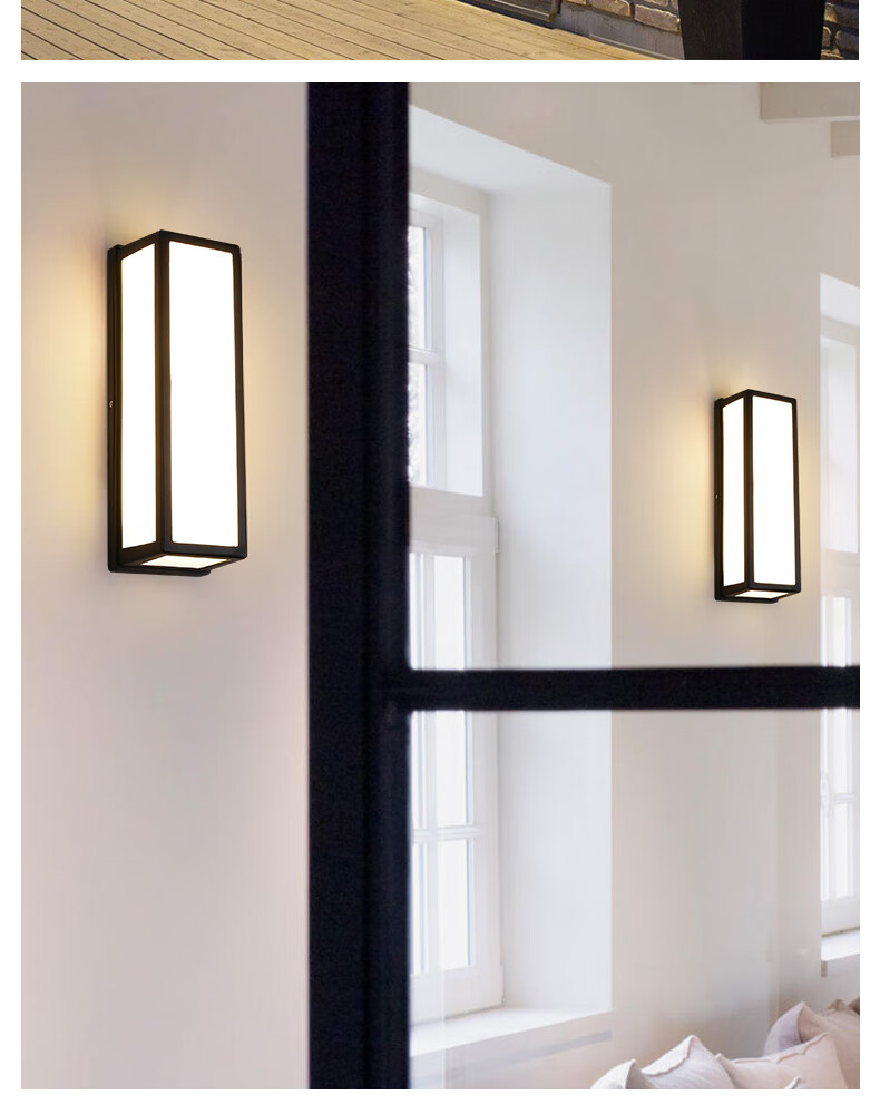 ZIDENG Outdoor Wall Light, Waterproof for Home Use, Suitable for Hallways, Stairs, Courtyard, Entrance, Modern And Simple Design, Balcony Lighting Fixture 17