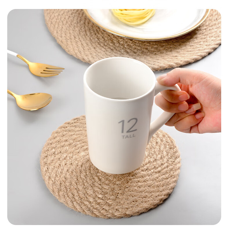 Jingxun Linen Woven Heat-Resistant Placemats, Anti-Scalding Table Mats, Pot Holders, Dish Coasters, Table Mats, Bowl Coasters, Home Use Coasters, Set of 4, 11cm Each 4