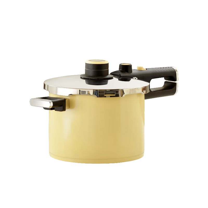 Kims Cook Anxin Series Pressure Cooker 4.5L Yellow Multi-Functional High-Pressure Safety Explosion-Proof Noise-Reducing Automatic Pressure Release Pot