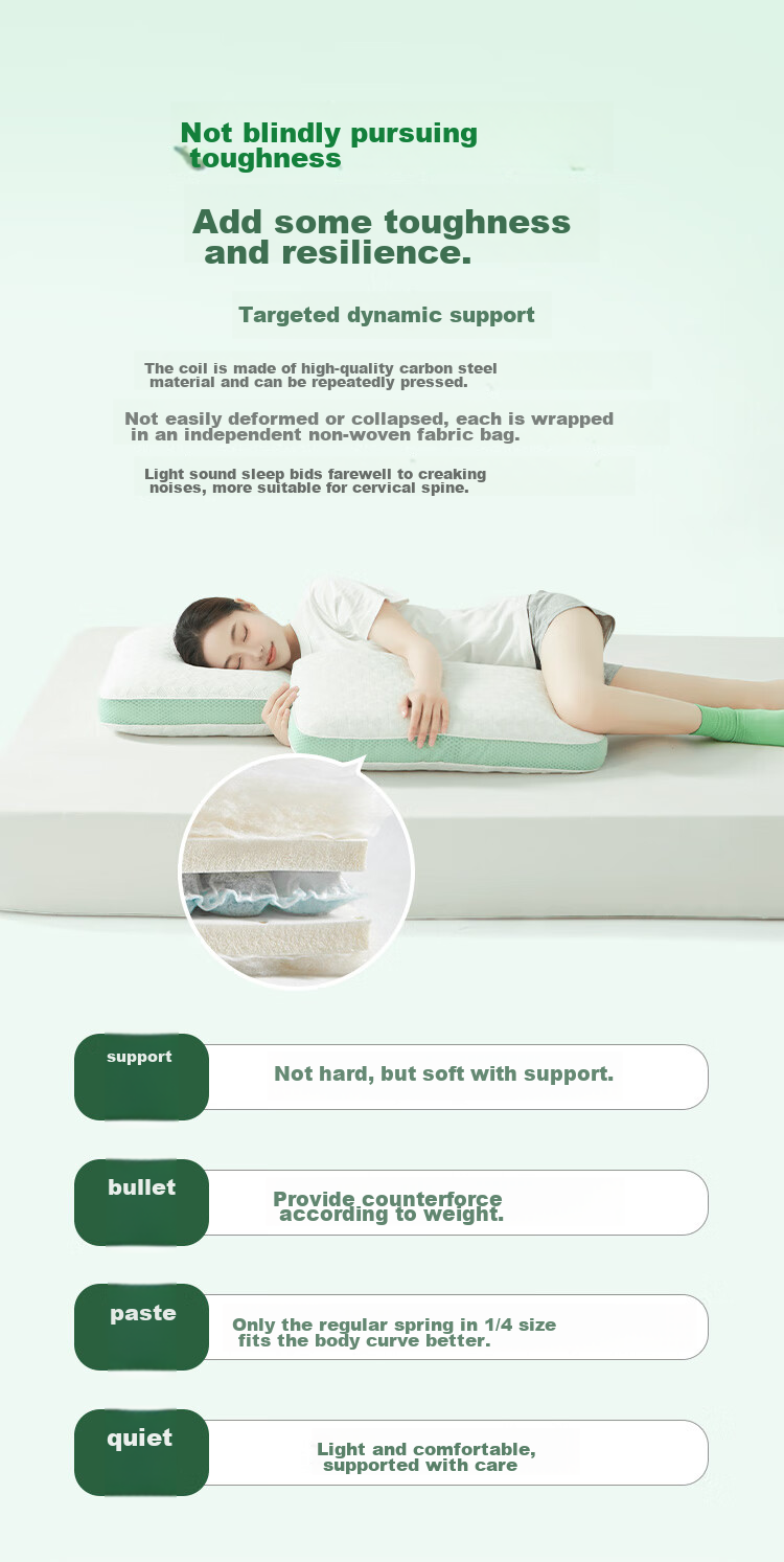 Jinxiangshu Thai Natural Latex Pillow Spring Mattress Core Cervical Pillow Side Sleeping Anti-Snoring Adult Special Gift Box Set 10
