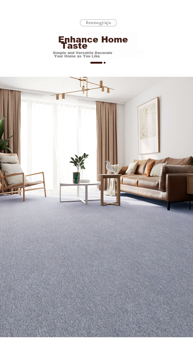 Boneng Commercial Office Carpet, Hotel Conference Room High-End Specialized Square Tile Carpet, Large Area, 8 Pieces Per Set 3