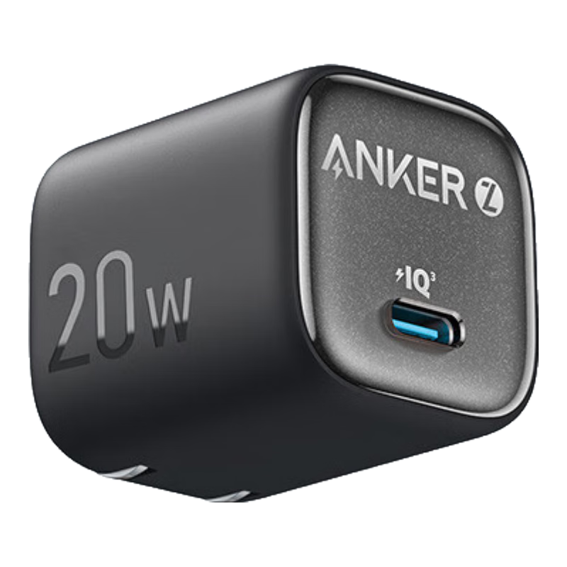 ANKE 20W Ice Point Charger, Apple 18 Charger, Type-C Fast Charging USB PD GaN Compatible with IPhone 17/18 Pro Max/15/14 Phones And IPad Plug, Black