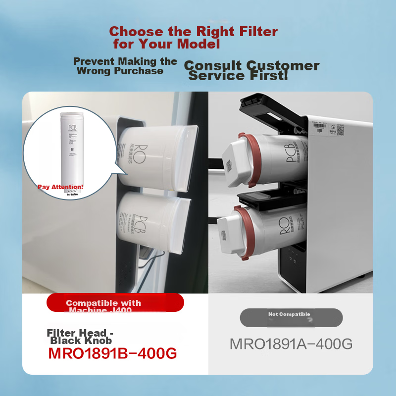 Midea 0 Scale Inhibitor Water Purifier Filter Cartridge 1891B-400G/1782D Old Model, 1916B-800G 1782D-Beverly Hills G5-Best Series-PCB 1