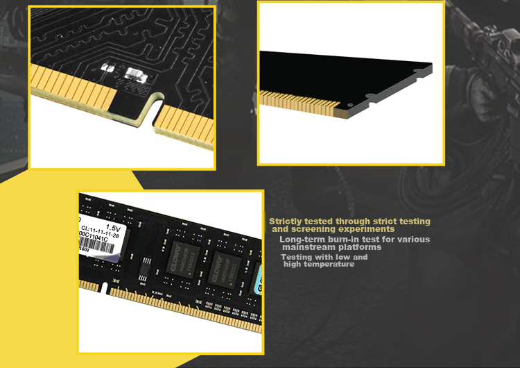 Gloway 8GB DDR3 1600 Desktop Memory Module Zhanjiang Piao Premium Chips CL11 AI Computer Accessory Upgrade 6