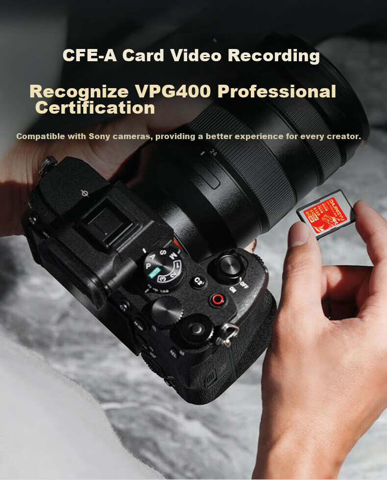 DAJINGYU Large Whale 512GB CFExpress Type A Memory Card, High-Speed Memory Card, Compatible with Sony A1, A7, FX3, FX6, A93, Sony Camera-Specific CFE A Card 4