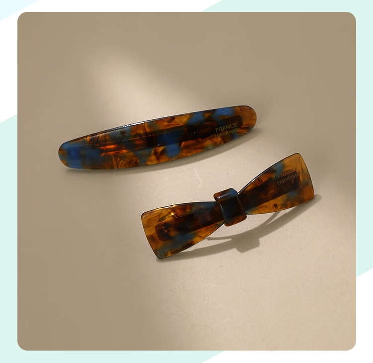 CHIMERA 2-Piece Half Ponytail Clip for Thin Hair Simple Back of Head Barrette Spring Clip Women's Birthday Gift 9