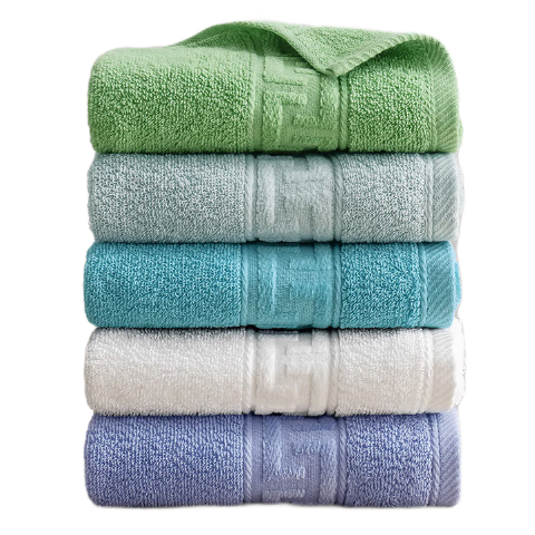 JD Original 100g Avati Long-Staple Cotton Towel, 10A Antibacterial, Extra Large And Thick, Pure Cotton Men's Face Towel, 5 Pieces