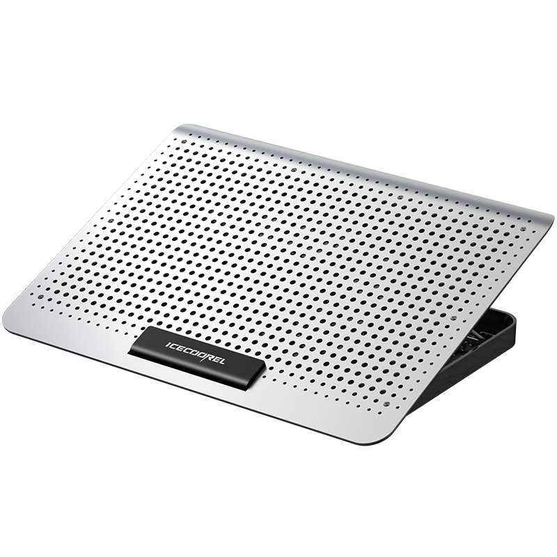 ICE COOREL Laptop Cooling Pad, Aluminum Alloy Panel Heat Dissipation Computer Stand, Desktop Height-Increasing Stand, Adjustable Speed Exhaust Fan Cooling Plate for Huawei And Lenovo Laptops