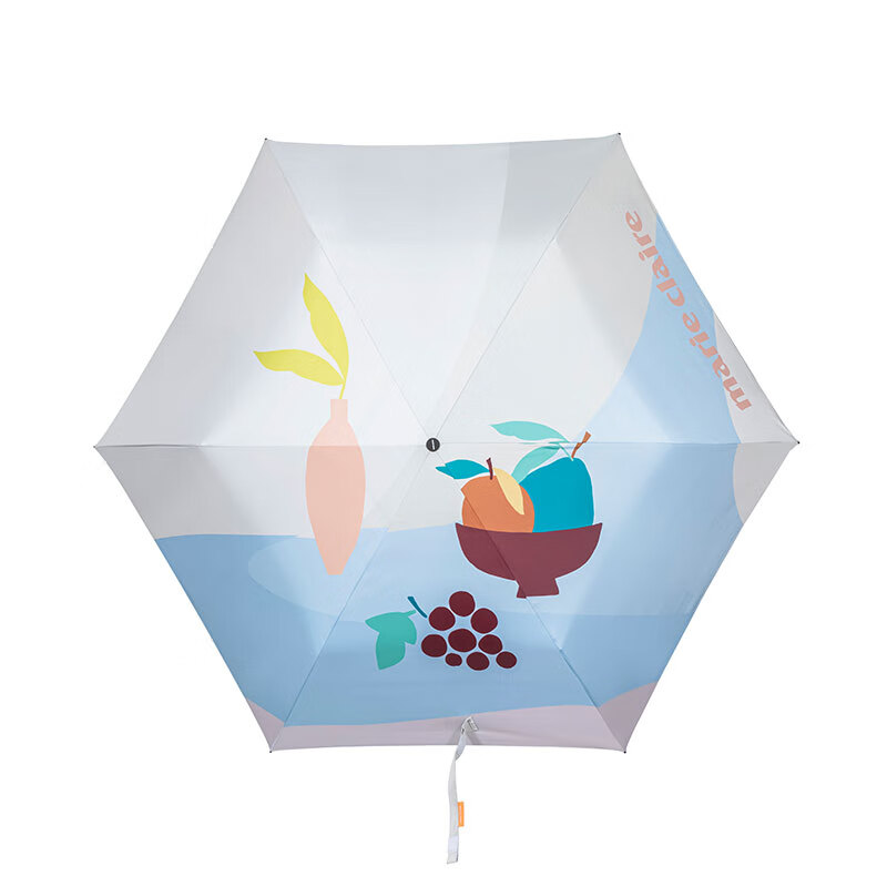 Marie Claire French Ultra-Light Sun Umbrella, Strong UV Protection UPF50+, Anti-UV Rain And Shine Umbrella, Portable Sunshade, Women's Gift, Carbon Fiber Qixi Gift