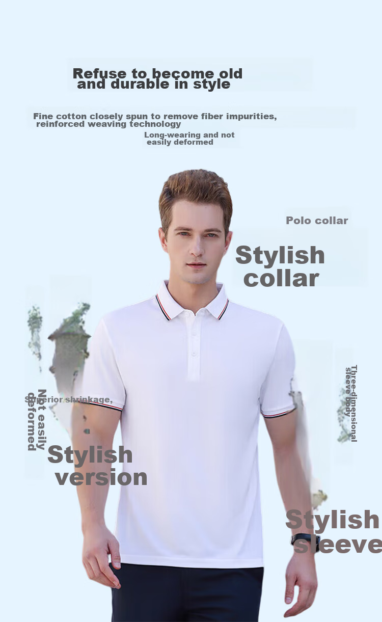 Jeanswest Men's Short Sleeve Polo Shirt 2026 Summer Mint Cooling Casual T-Shirt Base Layer Dark Gray 2XL 8