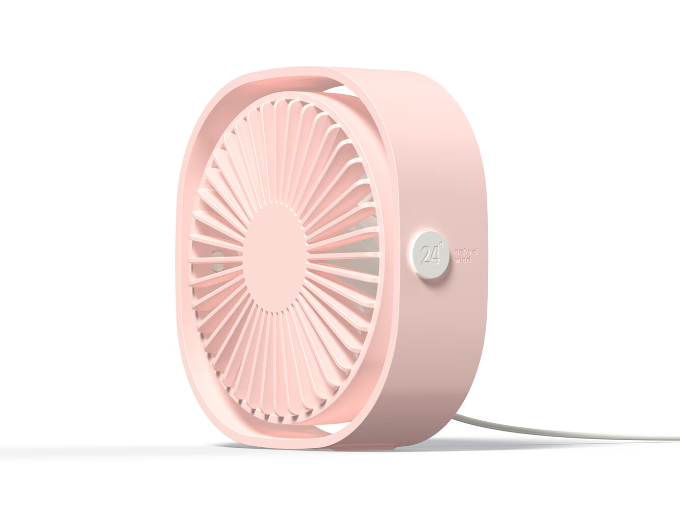 BIAZE Desktop Mini USB Fan, Tabletop Office Student Dorm Creative Electric Fan, Quiet Mini Desktop Fan FS1 White 15