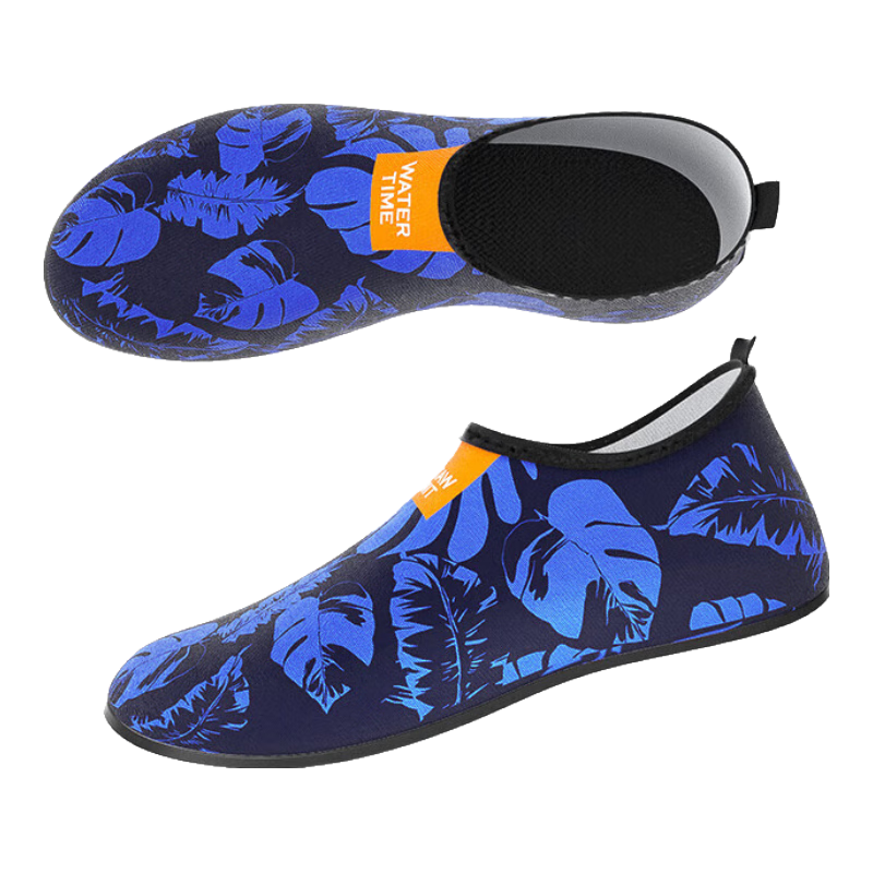 WATERTIME / Shuichuan Diving Shoes for Men And Women, Quick-Drying Breathable Non-Slip Cut-Resistant Printed Beach Shoes for Snorkeling, Wading, Beach Combing And Swimming