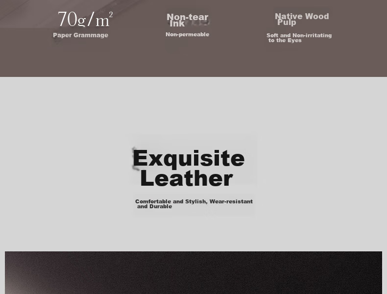 Deli 25K 120-Sheet Fashion Contrasting Color Business Leather Notebook, Meeting Journal Diary Notebook Stationery Office Supplies 7911 7