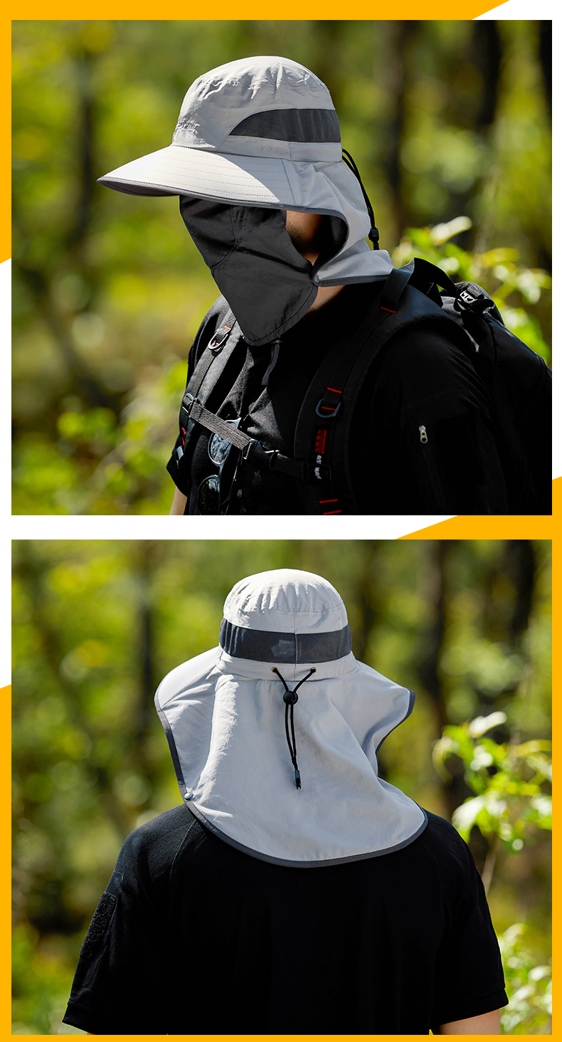 JEEP Hat for Men And Women, All-Season Sun Protection Cap, Casual Outdoor Fisherman Hat, Breathable Neck And Face Protection Sun Hat A0251 3