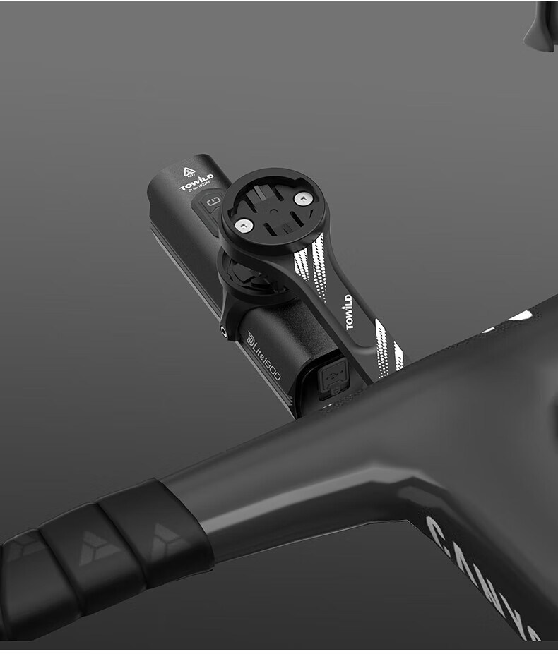 TOWILD Road Bike Integrated Handlebar Bracket, Carrying Handlebar Light Code Table Extension Bracket, Sports Camera Base Accessory 3