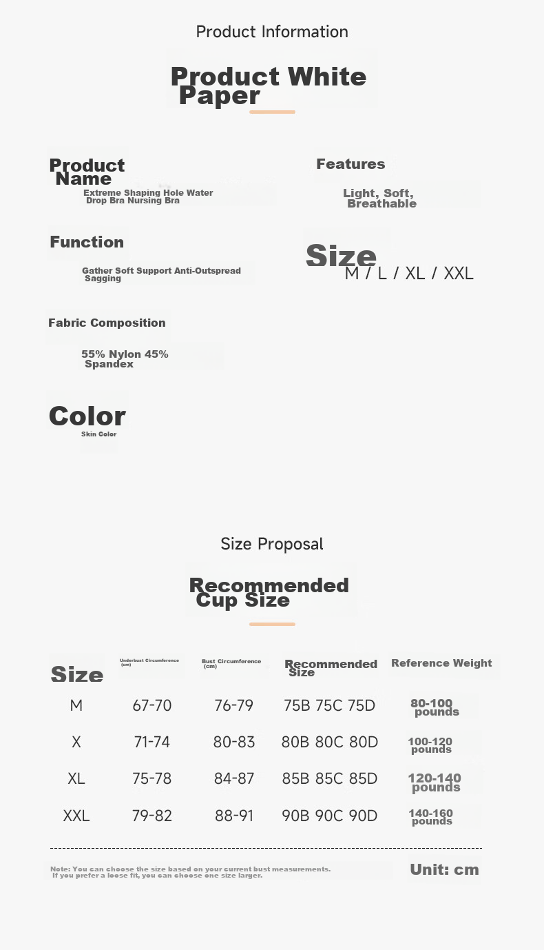JOYNCLEON Nursing Bra, Front-Opening for Pregnant Women, Postpartum Breastfeeding Bra, Push-Up Design, Jwx147752 13