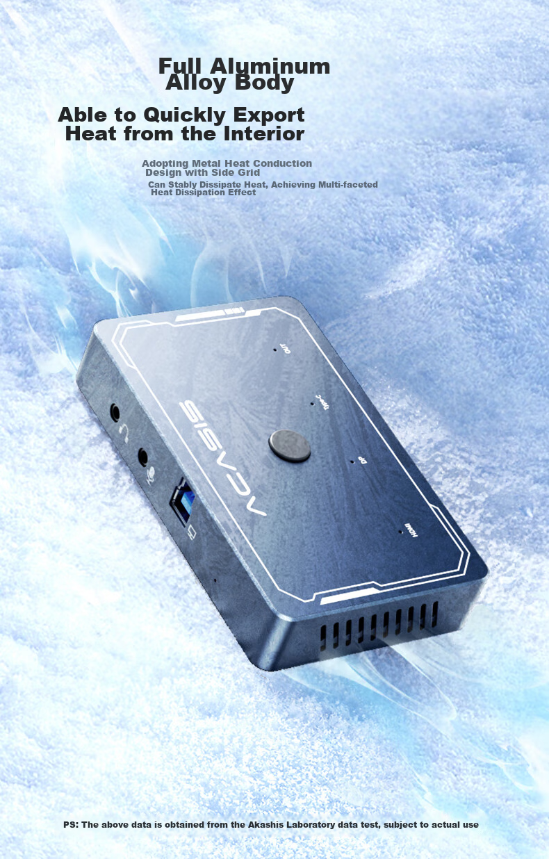 Acasis Video Capture Card, 4K 60Hz HD Video DP Capture Card, Multi-Channel Live Streaming Dedicated Switcher for Studio, HDMI/DP/Type-C Compatible, Phone Camera Recording, VC-008 13