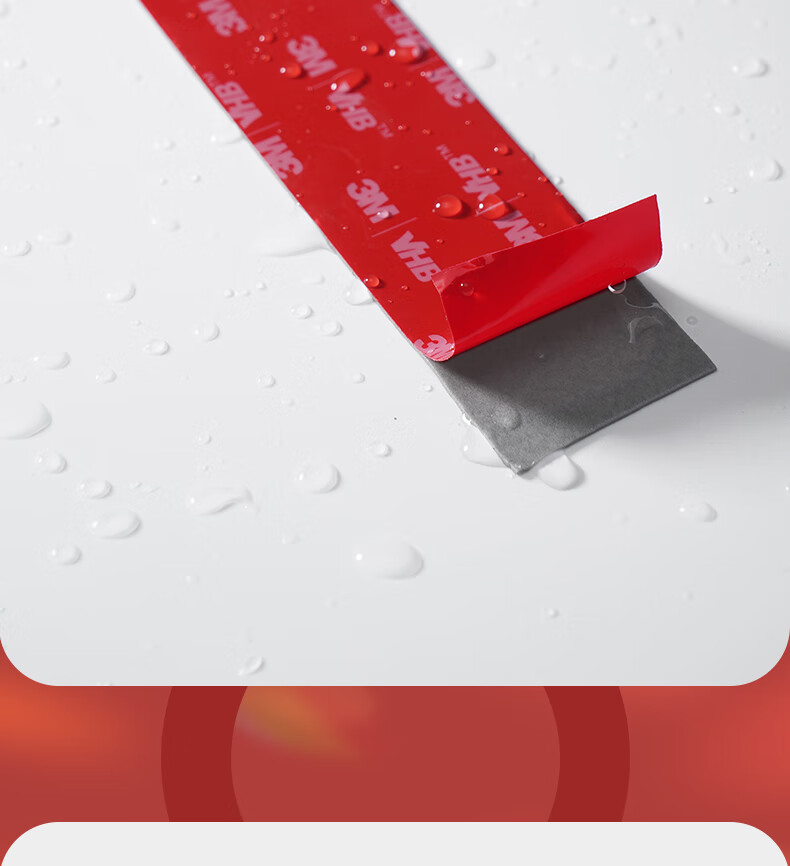 3M Double-Sided Tape, Strong Foam Adhesive, Traceless, Water And Heat Resistant, for Office And Daily Use, Spring Festival Couplets, 50mm*3M Single Roll 9