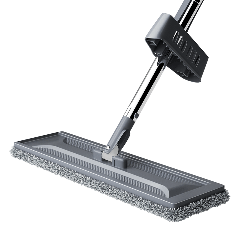 Baijiahaoshi Flat Mop, 37cm, 3 Cloth Pads, No Hand Washing Required, Soft Handle, Antibacterial, Household Use, All-In Lazy Mop, Floor Cleaning Tool, Dust Pusher
