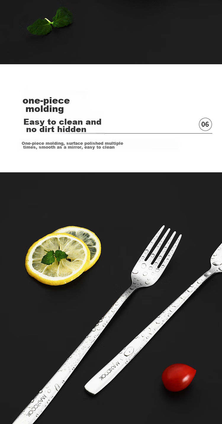 MAXCOOK 316L Stainless Steel Forks, Dinner Forks Fruit Forks Tableware Set, 2-Piece Set, MCGC8482 13
