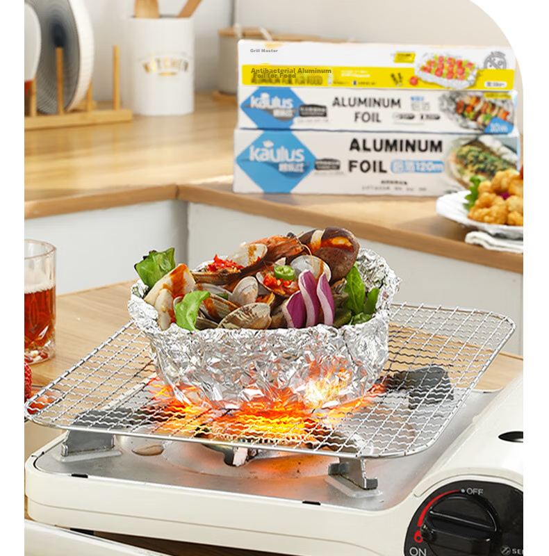 Kaulus Aluminum Foil for Air Fryer, 40 Meters Wide * 30 Cm Thick, Oven Baking And Barbecue Specialized, Oil-Proof, Thickened Aluminum Foil 5