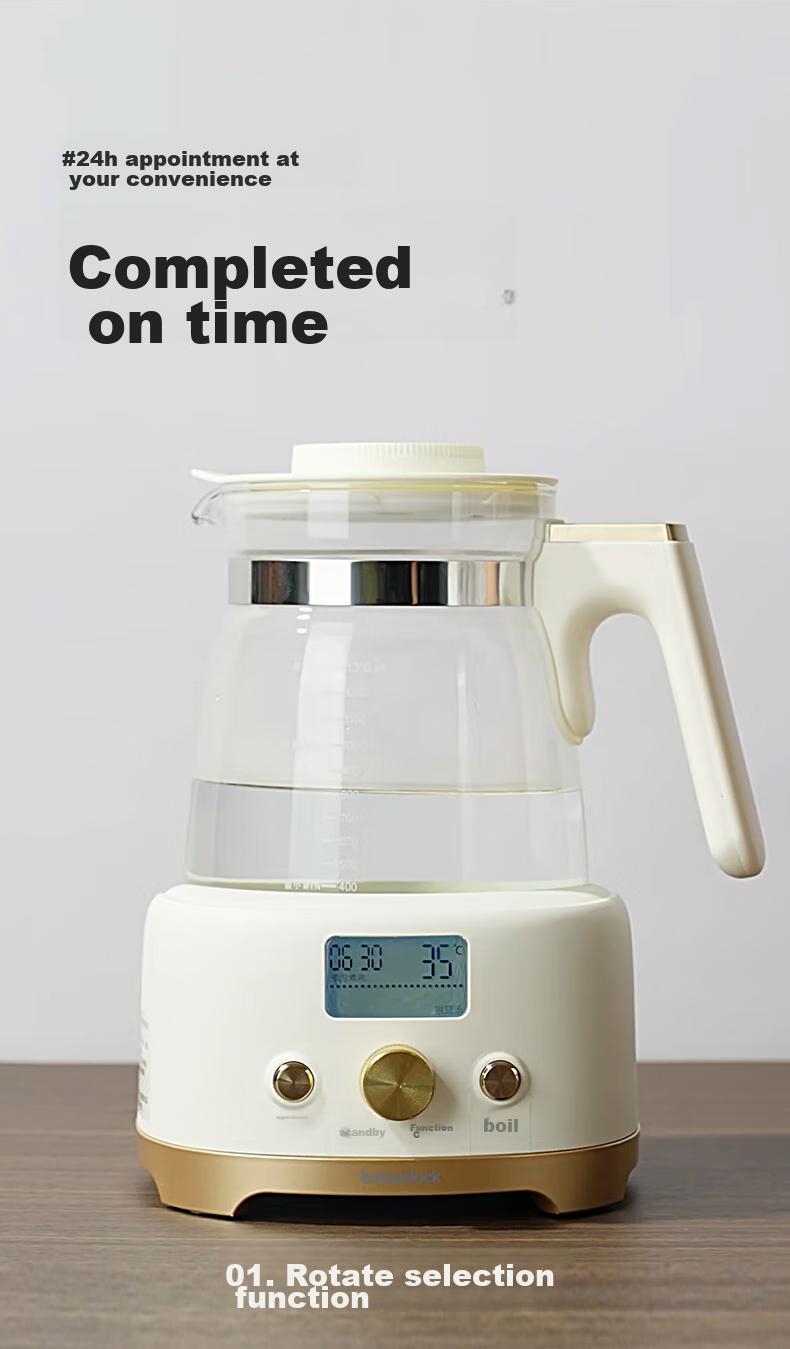 Boboduck Constant Temperature Kettle, Baby Formula Maker, Milk Powder Dispenser with Precise Water Output, Smart Constant Temperature Kettle, Water Boiler, 1.5L, 6293 17