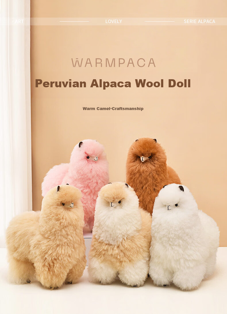Warmpaca Alpaca Plush Toy Doll Stuffed Animal Pillow for Girls, Birthday Gift for Girlfriend 1