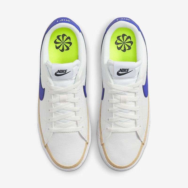 NIKE Women's Skateboarding Shoes COURT LEGACY NN Sneakers DH3161-100 White And Black, Size 37.5 5