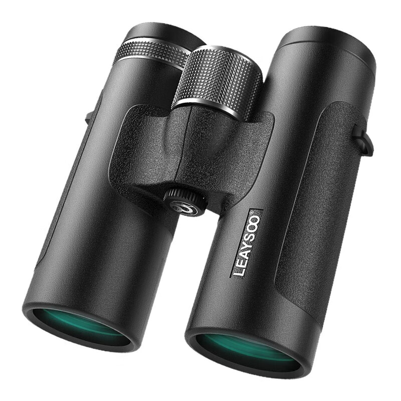 Leaysoo Black Hawk 8x42 High-Definition High-Power Nitrogen-Filled Waterproof Wide-Angle Low-Light Night Vision Portable Binoculars with Smartphone Adapter