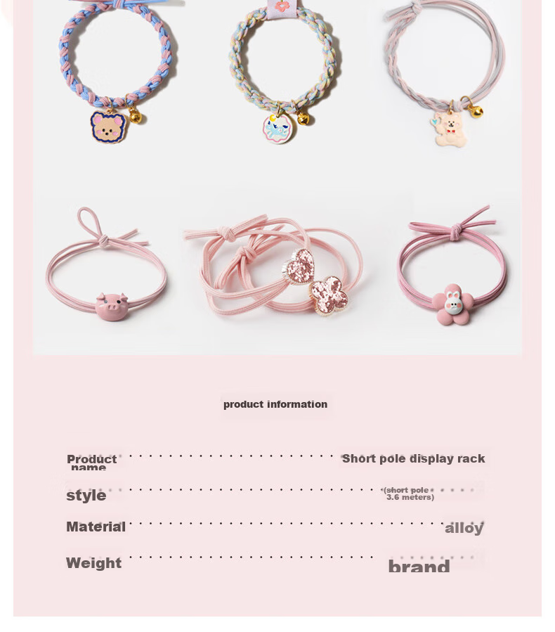 Gunai Sweet One-Week Hair Ties, Hair Bands, Hair Elastics, Hair Accessories Gift Box, Practical Birthday Present for Girls 10
