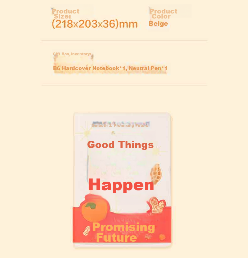 Deli Notebook Gift Box, Good Things Happen Journal Notebook Gift Set, Birthday Gift, Graduation Season SZ079 12