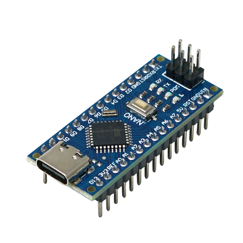 Diushitou Compatible Arduino Nano Development Board, Main Control Board, Single-Chip Microcomputer AVR Programming Entry-Level Board, Type-C Interface, Soldering Header