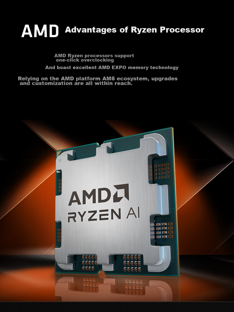 AMD Ryzen 5 8600G Processor, 6 Cores 12 Threads, Built-In NPU Supports AI, Includes Radeon Graphics Integrated, Boxed CPU for Gaming And Valve/Parallels/CSGO 8