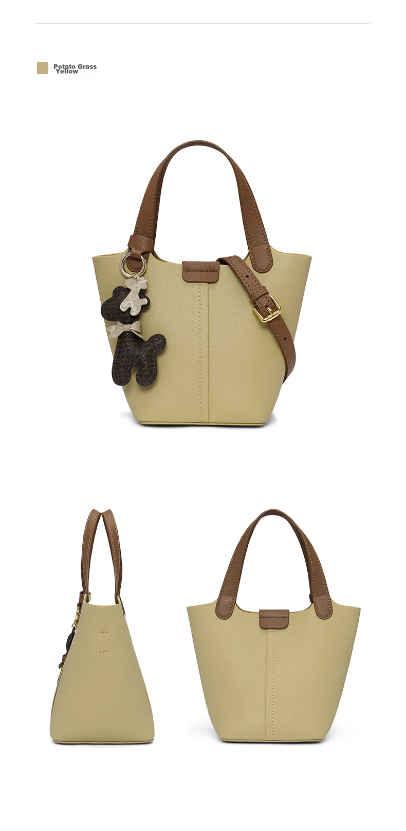 CASSILE Women's Handbag, Bucket Bag, Handheld Vegetable Basket, Light Luxury Tote Bag, Crossbody Bag, 520 Gift for Wife 26