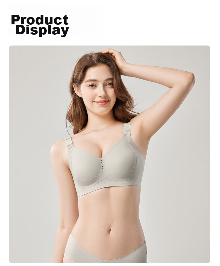 JOYNCLEON Nursing Bra for Pregnant Women, Breathable Maternity Bra for Postpartum Breastfeeding, Push-Up And Anti-Sagging jwx122660 14