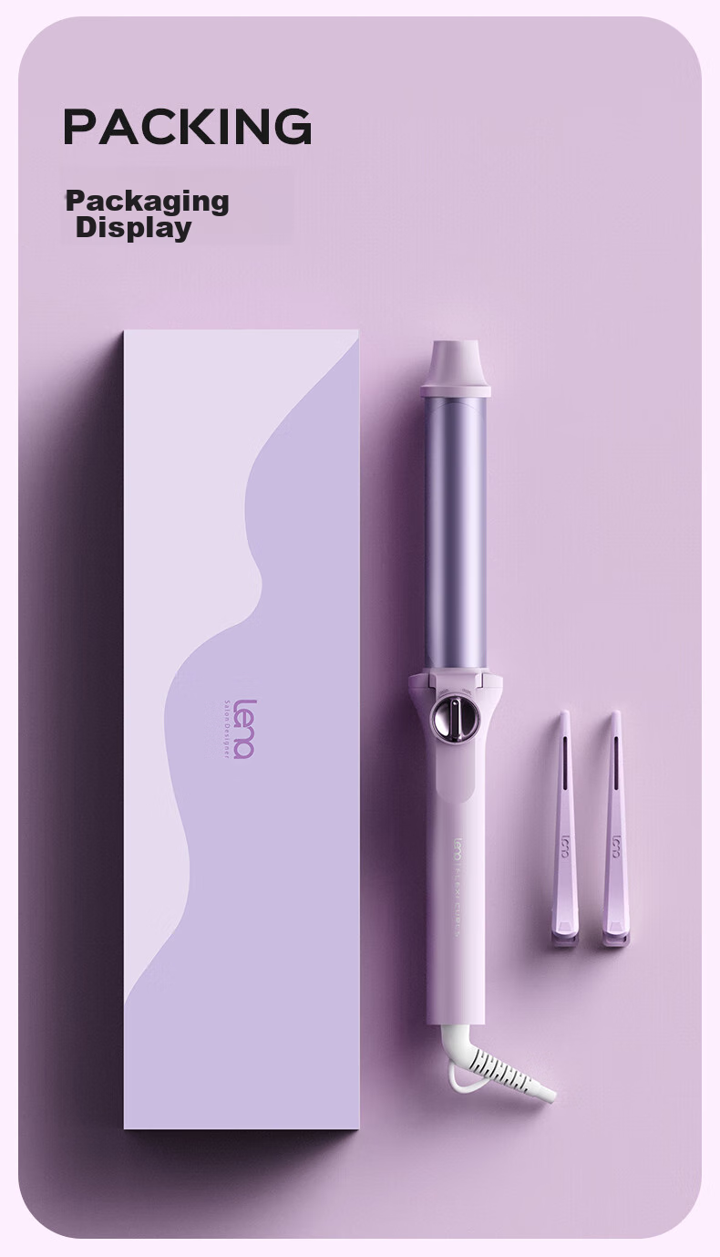 Lena Curling Iron, Wool Curl, 16mm Egg Roll, Noodle Head, Flat Iron, Hair Curling Tool, Ultra-Thin Electric Curler, Bangs Small Fine Curl, Gift, LN-S15 Portable for Travel 17