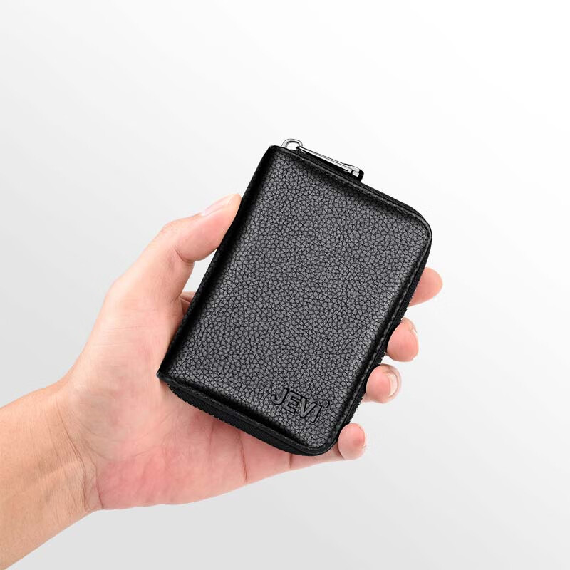 JEVI Card Holder for Men And Women, Exquisite Multi-Slot Large Capacity Ultra-Thin ID Slot Bank Card Case Anti-Magnetic Gift for Father's Day