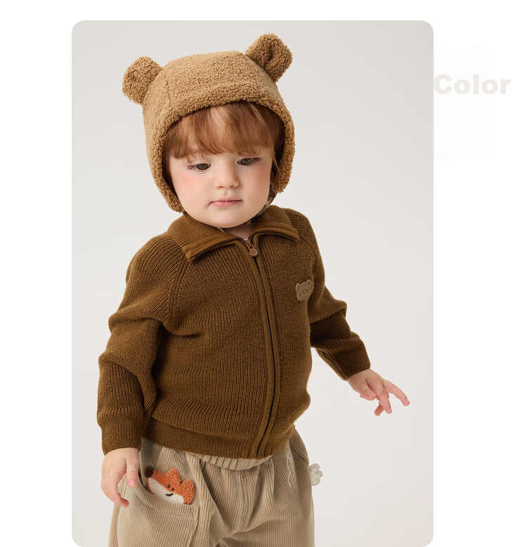 BALABALA Children's Clothing, Baby Sweater, Winter Undershirt for Kids, Infant Wool Sweater, Cardigan, Warm Knitted Cardigan for Boys And Girls 21