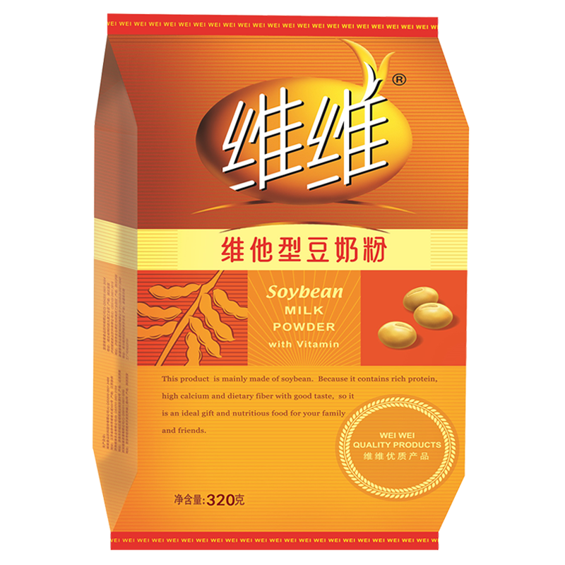 维维豆奶粉320g/袋营养早餐速溶即食冲饮代餐非转基因大豆 速溶即食