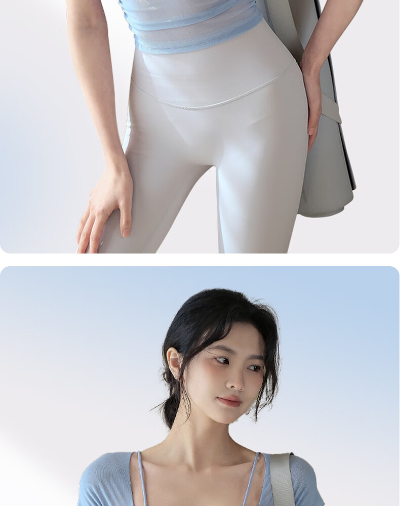 XUEXIMAN Faux Two-Piece Yoga Top for Women, Summer Short Sleeve with Built-In Bra Pads, Pilates Workout Fitness Wear 17